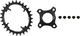 OneUp Components Switch Oval Chainring Carrier System for Shimano - black/28 tooth