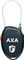 Axa Candado de cable Roll - negro | 75 cm
