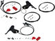 Set frenos disco hidr. Force 1 d+t c. man. cambios/frenos DoubleTap® - ice grey anodized/set (RD + RT)