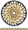 SRAM Kit d'Usure Cassette XX1 Eagle XG-1299 + Chaîne PC XX1 Eagle 12vit. - gold - XX1 gold/10-52