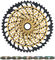 Kit d'Usure Cassette XX1 Eagle XG-1299 + Chaîne PC XX1 Eagle 12vit. - gold - XX1 rainbow/10-52