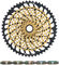 SRAM Kit d'Usure Cassette XX1 Eagle XG-1299 + Chaîne PC XX1 Eagle 12vit. - gold - XX1 rainbow/10-52