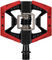 crankbrothers Pedales de clip/plataforma Double Shot 3 - black-red/universal
