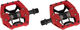 crankbrothers Pedales de clip/plataforma Double Shot 3 - black-red/universal