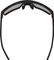 uvex Lunettes de Sport mtn perform S V - black mat/litemirror blue