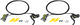 Set de Freins à Disque av+arr MT7 Pro HC Carbotecture - black-mystic grey anodized/set (roue avant et arrière)