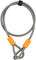 Kryptonite Candado de arco KryptoLok® Mini-7 con cable KryptoFlex® - negro-gris/8,2 x 17,8 cm