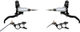 Hope Juego de Frenos de Disco EVO GR4 con latiguillo de acero trenzado - black-silver | Set | left/right (side-specific)