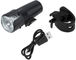 Axa Compactline 20 USB Front Light - StVZO approved - black/20 Lux