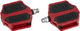 Shimano Pedales de plataforma PD-EF205 - rojo/universal