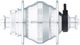 Dinamo de buje PL-8 Disc Center Lock - plata/36 agujeros