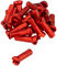 Écrous Polyax en Aluminium - 20 pièces - rouge/14 mm