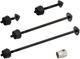 Security Set 03/LH Front Wheel + Rear Wheel + Lamps/Mount - black/universal