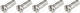 Rayons CX-Ray Straightpull + Écrous - 5 pièces - argenté/292 mm
