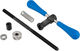 Soporte para fresadora de tubos de dirección - azul-plata-negro/universal
