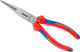 Knipex Flat Round Nose Pliers with Cutting Edge - red-silver/universal