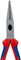 Knipex Alicates de punta plana con filo de corte - rojo-plata/universal