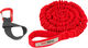 TowWhee Set de cuerda de remolque con Quick Loop con mosquetón - red-black/universal