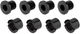 Kettenblattschrauben Aluminium 4-Arm kurz - black/universal