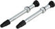 Válvula tubeless en set de 2 - plata/SV 60 mm