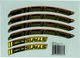 NoTubes Decal Set for ZTR Grail MK3 - yellow/28"
