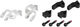 Lenkerklemmschelle Shiftmix 1+2 für Shimano I-Spec B / I-Spec II - silber/Paar