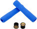 ESI FIT CR Silicone Handlebar Grips - blue/130 mm