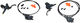 Shimano SLX v+h Set Scheibenbremse BR-M7120 / BR-M7100 J-Kit - schwarz/Satz (VR + HR)