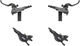 Set de Freins à Disque av+arr XT BR-M8100 Plaquettes en Résine J-Kit - noir/set (roue avant et arrière)