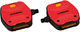 Pedales de plataforma Geo City Grip - rojo/universal