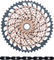 SRAM Kit d'Usure Cassette XX1 Eagle XG-1299 + Chaîne PC XX1 Eagle 12vit. - copper - XX1 black/126/10-52