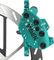 SRAM Maven Ultimate Stealth Expert Kit f+r Set Disc Brake - black-teal splatter/Flip-Flop (non-side-specific)/Set