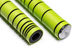 absoluteBLACK Puños de manillar Premium Silicone Dual Density Enduro - lime green | 130 mm