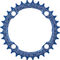 Race Face Narrow Wide Kettenblatt, 4-Arm, 104 mm Lochkreis, 10-/11-/12-fach - blue/32 Zähne