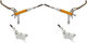 Set de frenos de disco Maxima d+t - silber-orange/set (RD + RT)