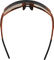 100% Glendale Hiper Sports Glasses - matte translucent brown fade/hiper silver mirror