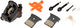 Pinza de frenos Dura-Ace BR-R9170 con pastillas de resina - negro/RT Flat Mount