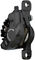 Étrier de Frein XT BR-M8000 avec Plaquettes en Résine avec Ailettes - noir/avant /arrière post mount 6"