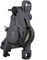 XT BR-M8100 Brake Caliper w/ Resin Pads - black/front / rear post mount 6"