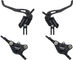 Trickstuff Piccola Carbon Front+Rear Disc Brake Set - black/set (front+rear)