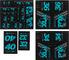 Heritage Fork and Shock Decal Kit up to Model 2020 - turquoise/universal