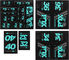 Heritage Fork and Shock Decal Kit up to Model 2020 - mint/universal