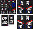 Fox Racing Shox Heritage Fork and Shock Decal Kit Aufklebersatz bis Modell 2020 - red-white-blue/universal