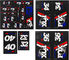 Heritage Fork and Shock Decal Kit up to Model 2020 - red-white-blue/universal