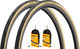 Set de 2 Pneus Souples Grand Prix 5000 28" + Chambres à Air Race 28 - noir-crème/25-622 (700 x 25C) SV 42 mm
