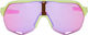 100% S2 Mirror Sports Glasses - 2021 Model - washed out neon yellow/purple multilayer mirror