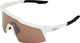 100% Speedcraft SL Hiper Sports Glasses - Closeout - matte white/hiper silver mirror