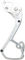 Garbaruk Cage de Dérailleur pour Shimano GRX 11 Vitesses - silver