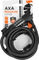 Axa Candado de cable Resolute C8-180 - negro | 180 cm
