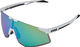 uvex pace perform CV Sportbrille - white matt/glossy green